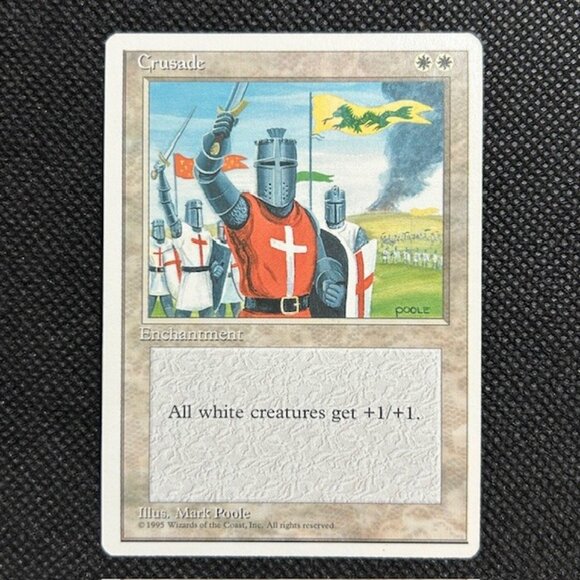 1 BANNED MTG Magic The Gathering Cruzade | Fourth Edition 4ED | NM Near Mint - Picture 1 of 2